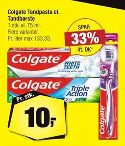 Calle Colgate Tandpasta el. Tandbørste, DKK 10 tilbud