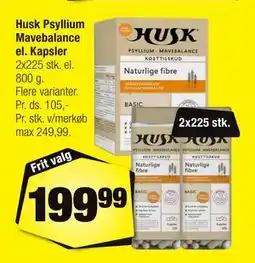 Calle Husk Psyllium Mavebalance el. Kapsler, DKK 199.99 tilbud