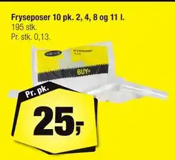 Calle Fryseposer 10 pk. 2, 4, 8 og 11 l, DKK 25 tilbud