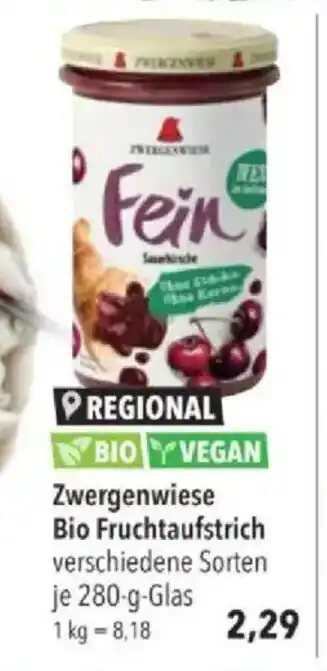 Citti Zwergenwiese Bio Fruchtaufstrich tilbud