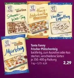 Citti Tante Fanny Frischer Plätzchenteig tilbud