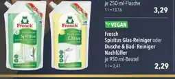 Citti Frosch Spiritus Glas-Reiniger oder Dusche & Bad- Reiniger Nachfüller tilbud