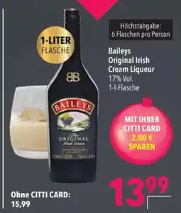Citti Baileys Original Irish Cream Liqueur tilbud