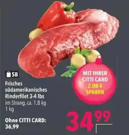 Citti Frisches südamerikanisches Rinderfilet 3-4 lbs tilbud