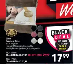 Citti Gözze Cashmere Decke tilbud