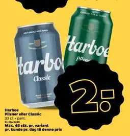 Netto Harboe Pilsner eller Classic, DKK 2 tilbud