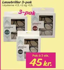 Hi five Læsebriller 3-pak, DKK 45 tilbud