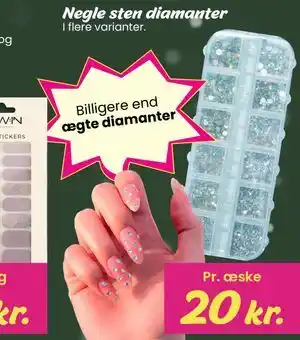 Hi five Negle sten diamanter, DKK 20 tilbud