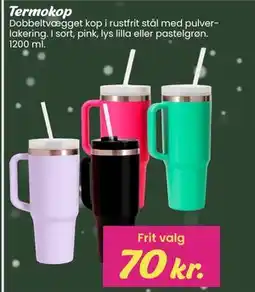 Hi five Termokop, DKK 70 tilbud