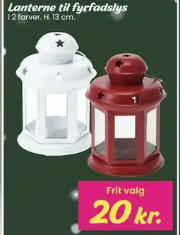 Hi five Lanterne til fyrfadslys, DKK 20 tilbud