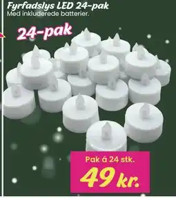 Hi five Fyrfadslys LED 24-pak, DKK 49 tilbud