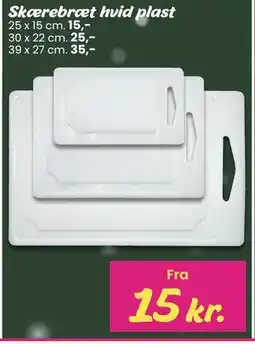 Hi five Skærebræt hvid plast tilbud