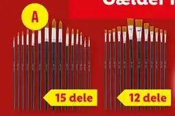 Lidl Sæt med pensler, DKK 25 tilbud