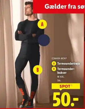 Lidl Termoundertrøje, DKK 50 tilbud