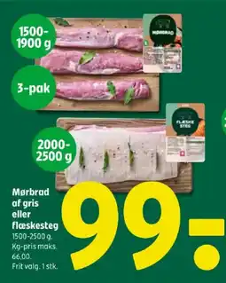 Coop 365 Mørbrad af gris eller flæskesteg tilbud