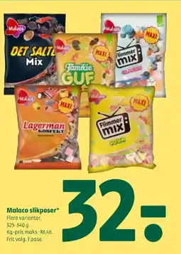 Coop 365 Malaco slikposer tilbud