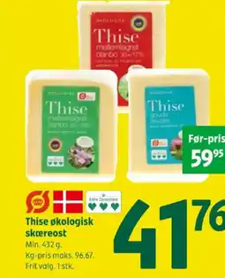 Coop 365 Thise økologisk skæreost tilbud