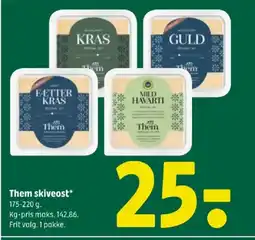 Coop 365 Them skiveost tilbud