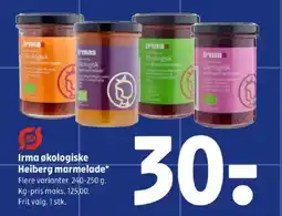 Coop 365 Irma økologiske Heiberg marmelade tilbud