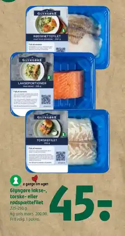 Coop 365 Glyngøre lakse-, torske- eller rødspættefilet tilbud