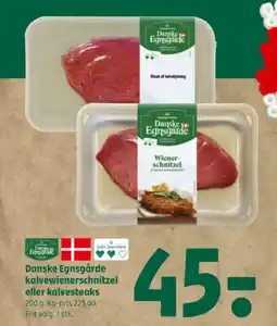 Coop 365 Danske Egnsgårde kalvewienerschnitzel eller kalvesteaks tilbud