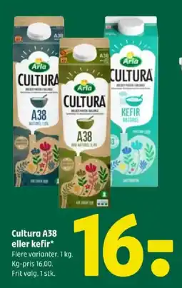 Coop 365 Cultura A38 eller kefir tilbud