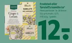 Coop 365 Fredsted eller Tørsleffs kamille te tilbud