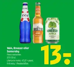 Coop 365 1664, Breezer eller Somersby tilbud
