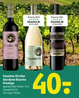 Coop 365 Faustino VII eller Giordano Ricarico Prestige tilbud