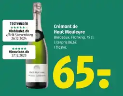 Coop 365 Crémant de Haut Mouleyre tilbud
