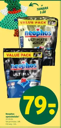 Coop 365 Neophos opvasketabs tilbud