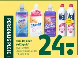 Coop 365 Dun-let eller Vel 2-pak tilbud