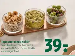 Coop 365 Tapassæt med 3 skåle tilbud