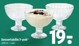 Coop 365 Dessertskåle 3-pak tilbud