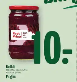 Min Købmand First Price Rødkål tilbud