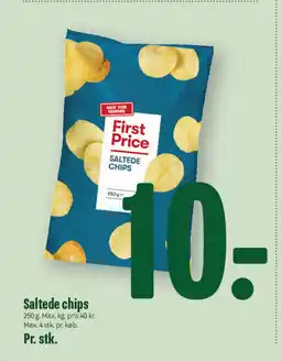 Min Købmand First Price Saltede chips tilbud