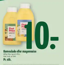 Min Købmand First Price Remoulade eller mayonnaise tilbud