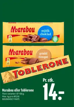 Min Købmand Marabou eller Toblerone tilbud