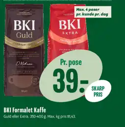 Min Købmand BKI Formalet Kaffe tilbud