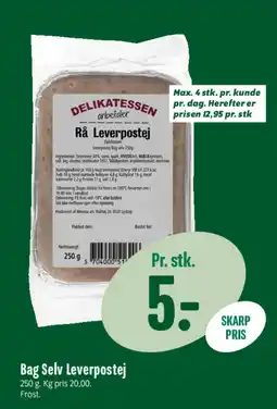 Min Købmand Bag Selv Leverpostej tilbud