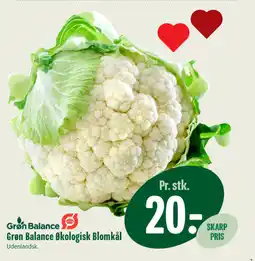 Min Købmand Grøn Balance Økologisk Blomkål tilbud