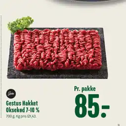 Min Købmand Gestus Hakket Oksekød 7-10 % tilbud