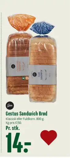 Min Købmand Gestus Sandwich Brød tilbud