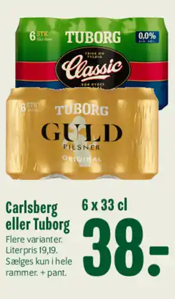 Min Købmand Carlsberg eller Tuborg tilbud