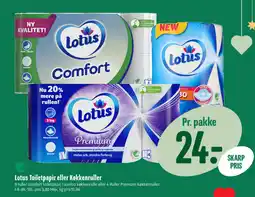 Min Købmand Lotus Toiletpapir eller Køkkenruller tilbud