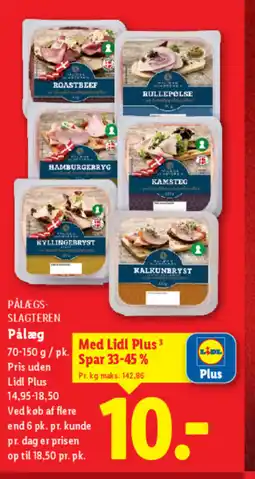 Lidl PÅLÆGS- SLAGTEREN Pålæg tilbud