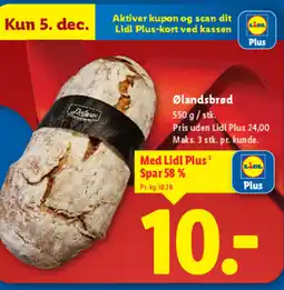 Lidl Ølandsbrød tilbud
