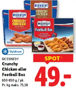 Lidl MCENNEDY Crunchy Chicken eller Football Box tilbud