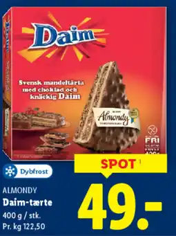 Lidl ALMONDY Daim-tærte tilbud