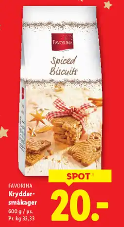 Lidl FAVORINA Krydder- småkager tilbud